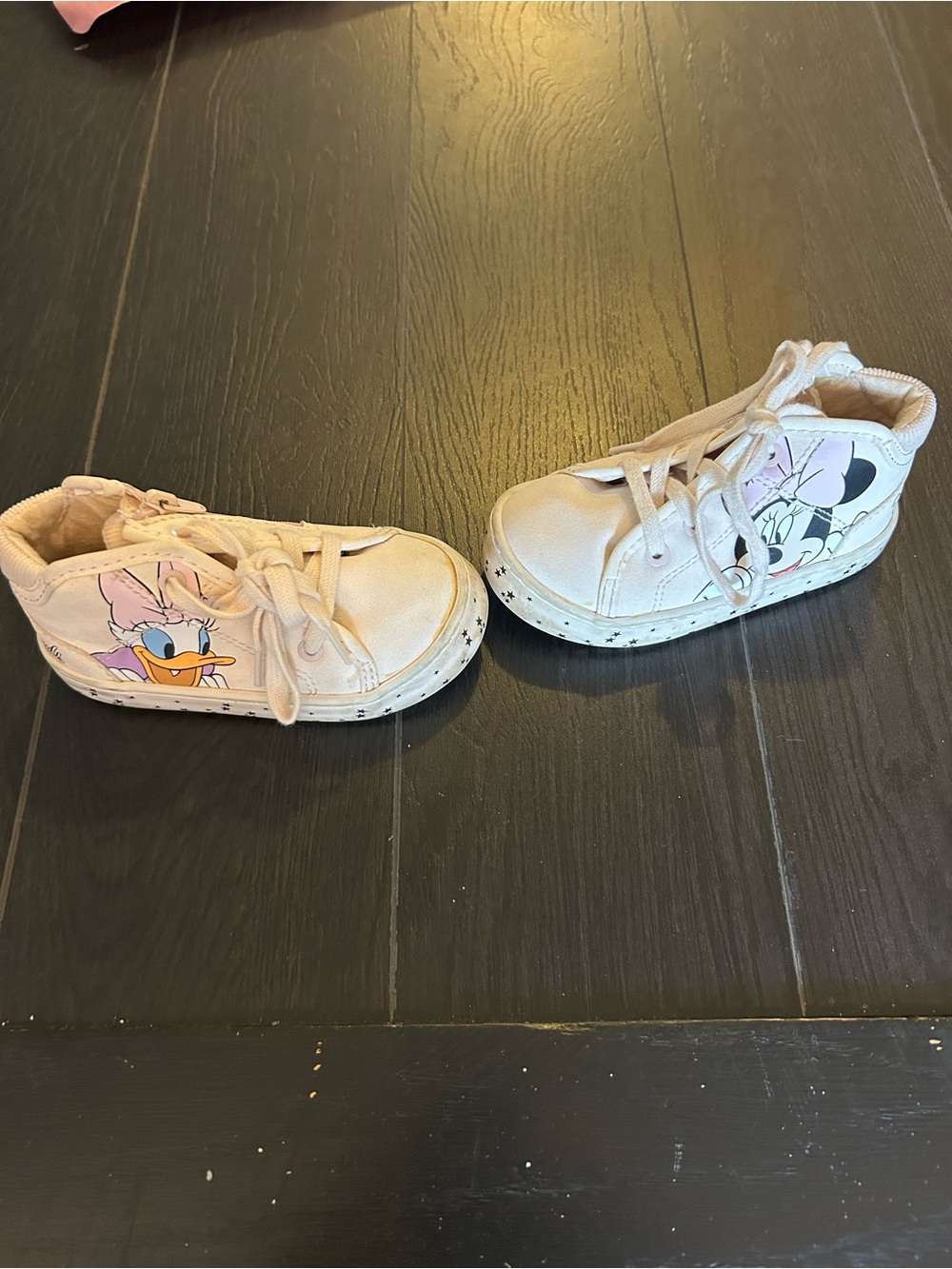 Zara Disney Minnie Mouse Daisy Duck High Top Sneakers Girls